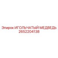 2652204138 ИГОЛЬЧАТЫЙ МЕДВЕДЬ Epiroc
