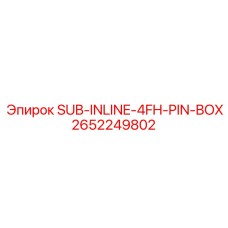 2652249802 SUB-INLINE-4FH-PIN-BOX Epiroc
