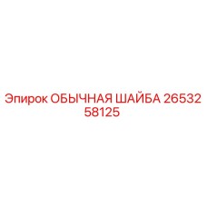 2653258125 ОБЫЧНАЯ ШАЙБА Эпирок