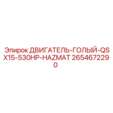 2654672290 ДВИГАТЕЛЬ-ГОЛЫЙ-QSX15-530HP-HAZMAT Epiroc