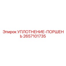 2657101735 УПЛОТНЕНИЕ-ПОРШЕНЬ Epiroc