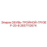 2657112674 ОБУВЬ-ТРОЙНОЙ-ГРУЗЕР-20-В Epiroc