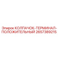 2657389215 КОЛПАЧОК-ТЕРМИНАЛ-ПОЛОЖИТЕЛЬНЫЙ Epiroc