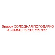 2657397051 ХОЛОДНАЯ ПОГОДАPKG-C-UMMKT19 Epiroc