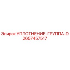 2657457517 УПЛОТНЕНИЕ-ГРУППА-D Epiroc