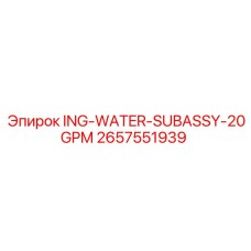 2657551939 ING-WATER-SUBASSY-20GPM - Epiroc