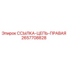 2657708828 ССЫЛКА-ЦЕПЬ-ПРАВАЯ Epiroc