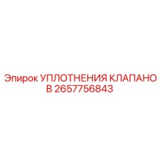 2657756843 УПЛОТНЕНИЯ КЛАПАНОВ Epiroc