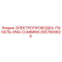 2657800625 ЭЛЕКТРОПРОВОДКА-ПАНЕЛЬ-ENG-CUMMINS Epiroc