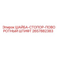 2657882383 ШАЙБА-СТОПОР-ПОВОРОТНЫЙ ШТИФТ Epiroc