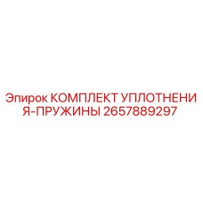 2657889297 КОМПЛЕКТ УПЛОТНЕНИЯ-ПРУЖИНЫ Epiroc