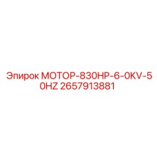 2657913881 МОТОР-830HP-6-0KV-50HZ Epiroc
