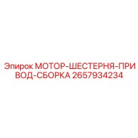 2657934234 МОТОР-ШЕСТЕРНЯ-ПРИВОД-СБОРКА Epiroc