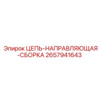 2657941643 ЦЕПЬ-НАПРАВЛЯЮЩАЯ-СБОРКА Epiroc
