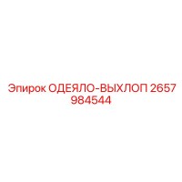 2657984544 ОДЕЯЛО-ВЫХЛОП Epiroc