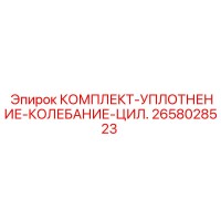 2658028523 КОМПЛЕКТ-УПЛОТНЕНИЕ-КОЛЕБАНИЕ-ЦИЛ. Epiroc
