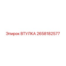 2658182577 ВТУЛКА Эпирок