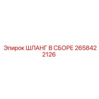 2658422126 ШЛАНГ В СБОРЕ Эпирок
