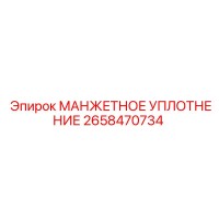 2658470734 МАНЖЕТНОЕ УПЛОТНЕНИЕ Epiroc