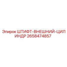 2658474857 ШТИФТ-ВНЕШНИЙ-ЦИЛИНДР Epiroc