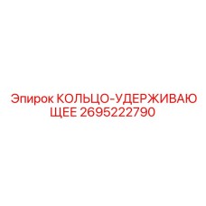 2695222790 КОЛЬЦО-УДЕРЖИВАЮЩЕЕ Epiroc