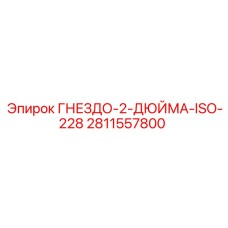 Двухдюймовое гнездо ISO 228 для горнодобывающей техники
