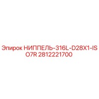 2812221700 НИППЕЛЬ-316L-D28X1-ISO7R (Epiroc)
