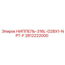 2812222000 НИППЕЛЬ-316L-D28X1-NPT-F (Epiroc)