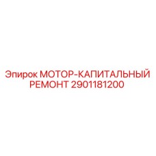 2901181200 МОТОР-КАПИТАЛЬНЫЙ РЕМОНТ (Epiroc)