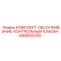 2906002100 КОМПЛЕКТ-ОБСЛУЖИВАНИЕ-КОНТРОЛЬНЫЙ КЛАПАН Epiroc