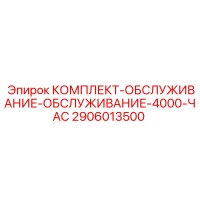 2906013500 КОМПЛЕКТ-ОБСЛУЖИВАНИЕ-4000-ЧАС Epiroc