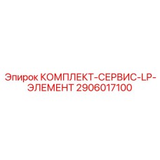 2906017100 КОМПЛЕКТ СЕРВИС LP ЭЛЕМЕНТ Epiroc