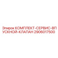 2906017500 КОМПЛЕКТ-СЕРВИС-ВПУСКНОЙ-КЛАПАН Epiroc