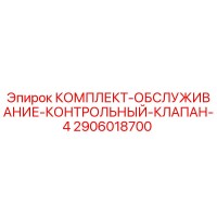 2906018700 КОМПЛЕКТ-ОБСЛУЖИВАНИЕ-КОНТРОЛЬНЫЙ-КЛАПАН-4 Epiroc