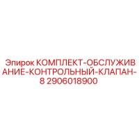 2906018900 КОМПЛЕКТ-ОБСЛУЖИВАНИЕ-КОНТРОЛЬНЫЙ-КЛАПАН-8 Epiroc
