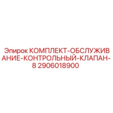 2906018900 КОМПЛЕКТ-ОБСЛУЖИВАНИЕ-КОНТРОЛЬНЫЙ-КЛАПАН-8 Epiroc