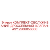 2906056000 КОМПЛЕКТ-ОБСЛУЖИВАНИЕ-ДРОССЕЛЬНЫЙ-КЛАПАН-ASY Эпирок