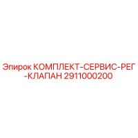 2911000200 КОМПЛЕКТ-СЕРВИС-РЕГ-КЛАПАН Epiroc