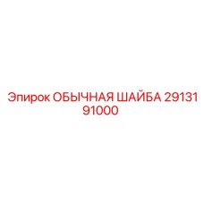 2913191000 ОБЫЧНАЯ ШАЙБА Эпирок