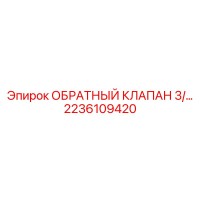 2236109420 ОБРАТНЫЙ КЛАПАН 3/8 Epiroc
