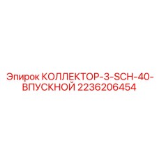 2236206454 КОЛЛЕКТОР-3-SCH-40-ВПУСКНОЙ Epiroc