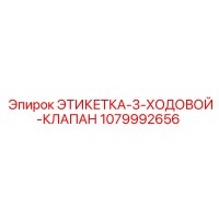 1079992656 ЭТИКЕТКА-3-ХОДОВОЙ-КЛАПАН Epiroc