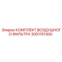 3001151300 КОМПЛЕКТ ВОЗДУШНОГО ФИЛЬТРА (Epiroc)