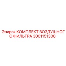 3001151300 КОМПЛЕКТ ВОЗДУШНОГО ФИЛЬТРА (Epiroc)