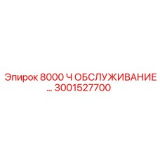 3001527700 8000 Ч ОБСЛУЖИВАНИЕ Epiroc