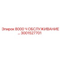 3001527701 8000 Ч ОБСЛУЖИВАНИЕ Epiroc