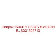 3001527713 16000 Ч ОБСЛУЖИВАНИЕ… | Epiroc