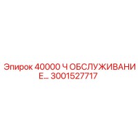 3001527717 40000 Ч ОБСЛУЖИВАНИЕ Epiroc