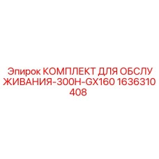 1636310408 КОМПЛЕКТ ДЛЯ ОБСЛУЖИВАНИЯ-300H-GX160 Epiroc