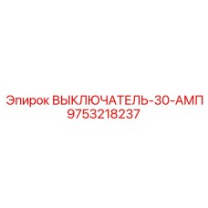 9753218237 ВЫКЛЮЧАТЕЛЬ-30-АМП Epiroc